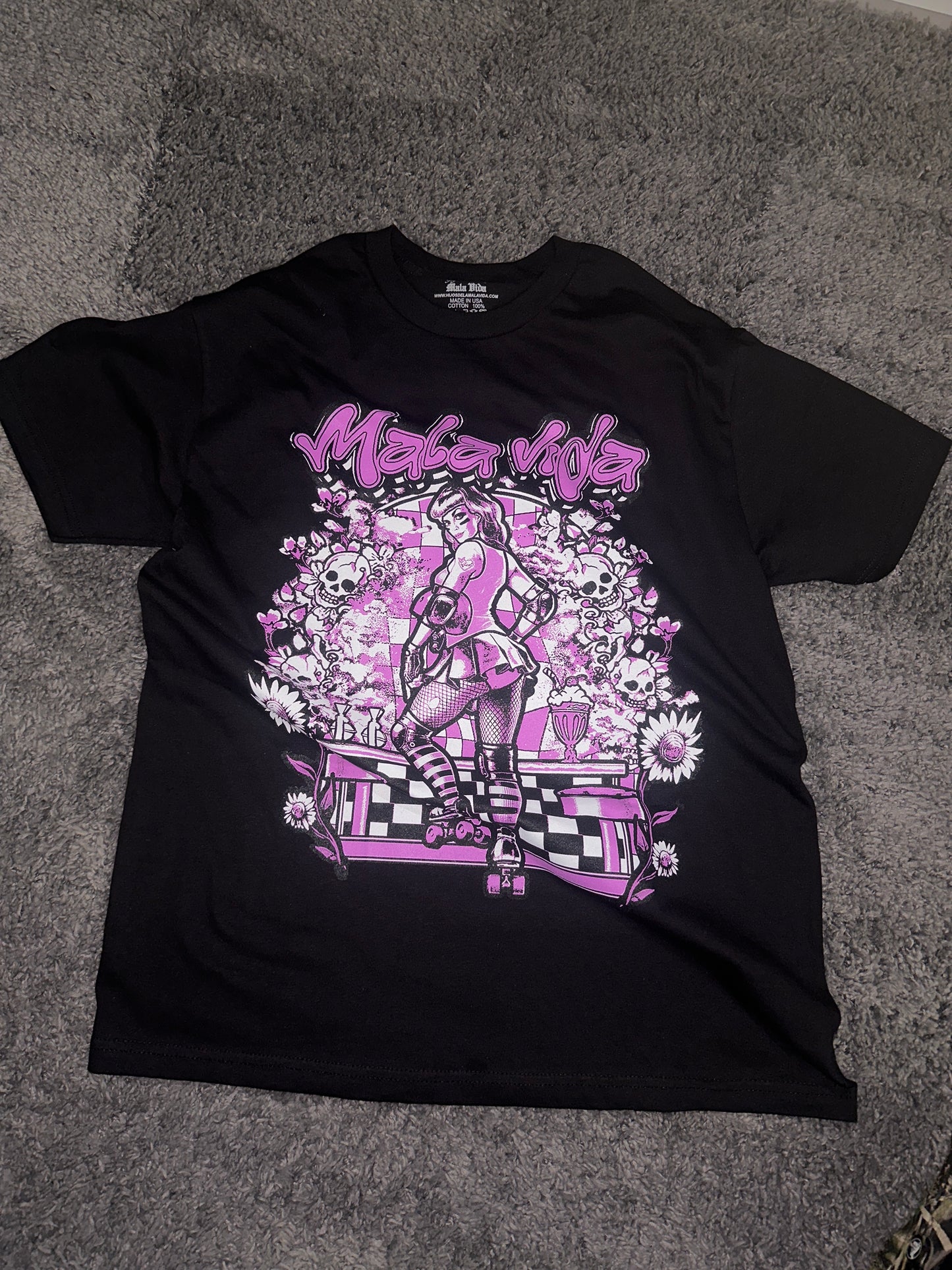 "MALA VIDA T" BLACK