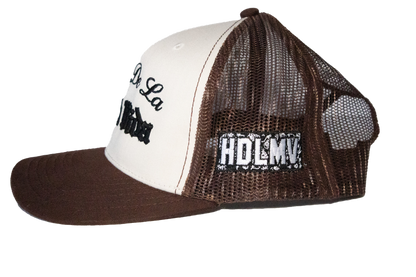 "HDLMV TRUCKER HAT BROWN"