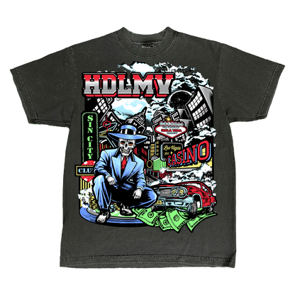 "SIN CITY T" VINTAGE BLACK