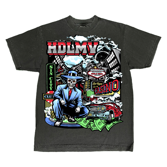 "SIN CITY T" VINTAGE BLACK