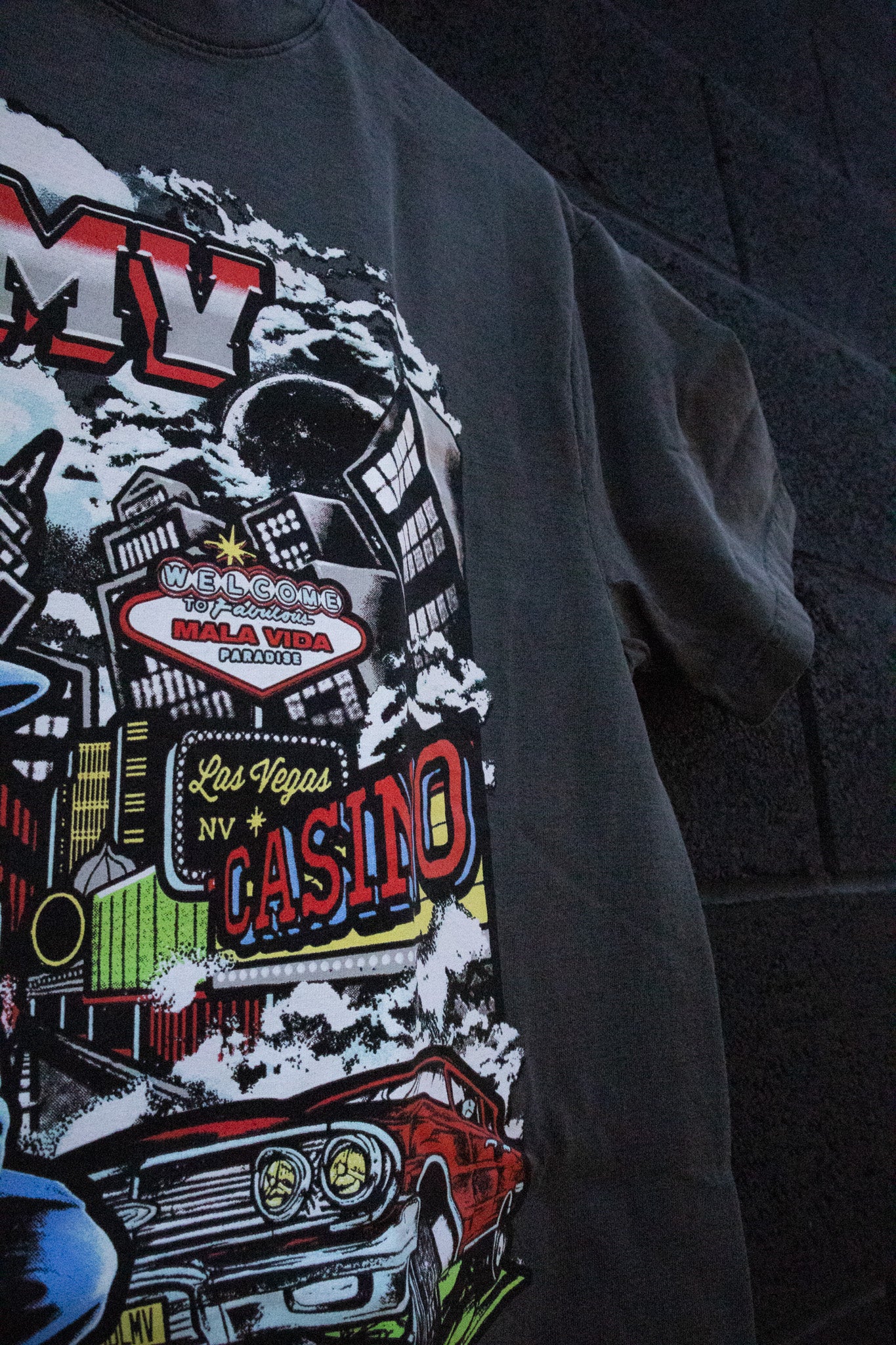 "SIN CITY T" VINTAGE BLACK