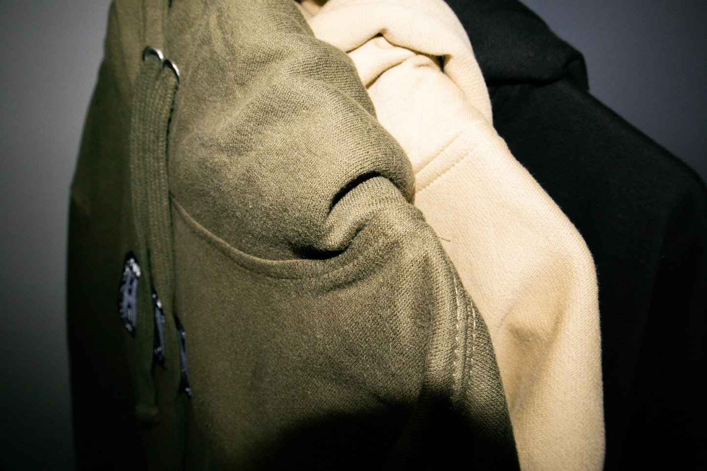"HDLMV PAISLEY BOX LOGO HOODIE"      OLIVE
